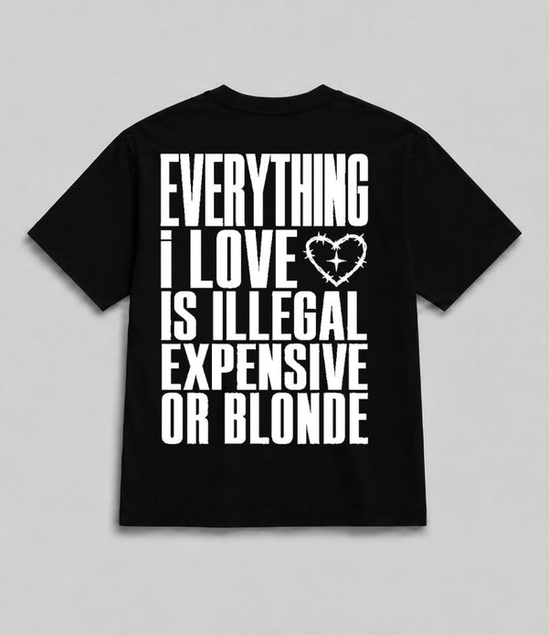 Everything I Love Coração Preta