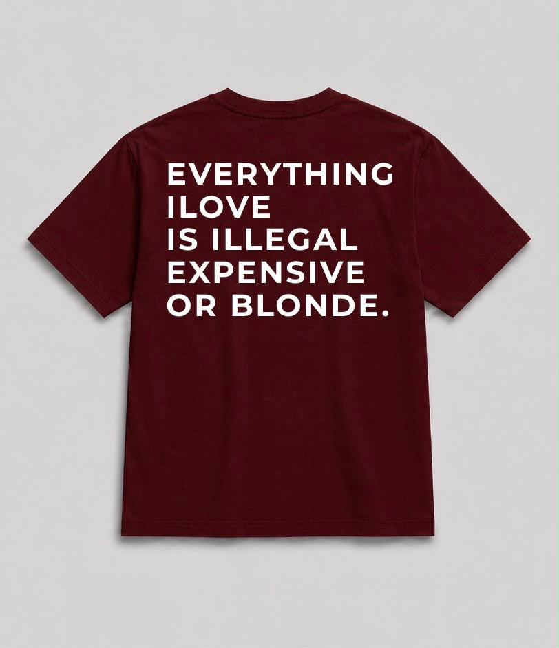 Everything I Love Minimal Vinho